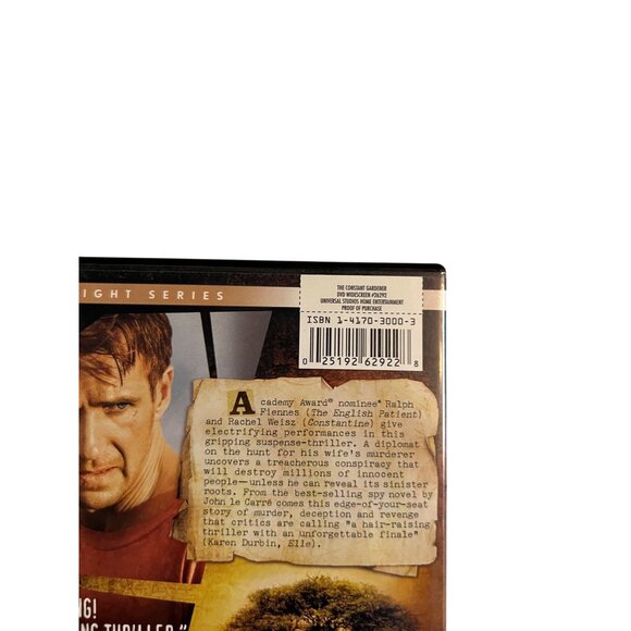 The Constant Gardener 2005 DVD Ralph Fiennes Rachel Weisz Thriller Pre-Owned - Picture 4 of 4